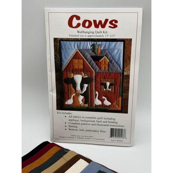 Cows Wall hanging Quilt Kit - Picture 2 of 3